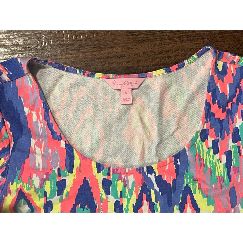 Lilly Pulitzer Women's‎ Tammy Above Knee Short Sleeve Dress, Stretch -Small - Picture 3 of 4